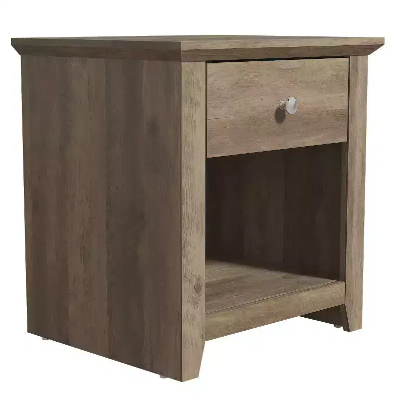 Comodini Moderni con 1 Cassetto e Vano a Giorno, Set da 2, 49 L x 43 P x 53 A cm