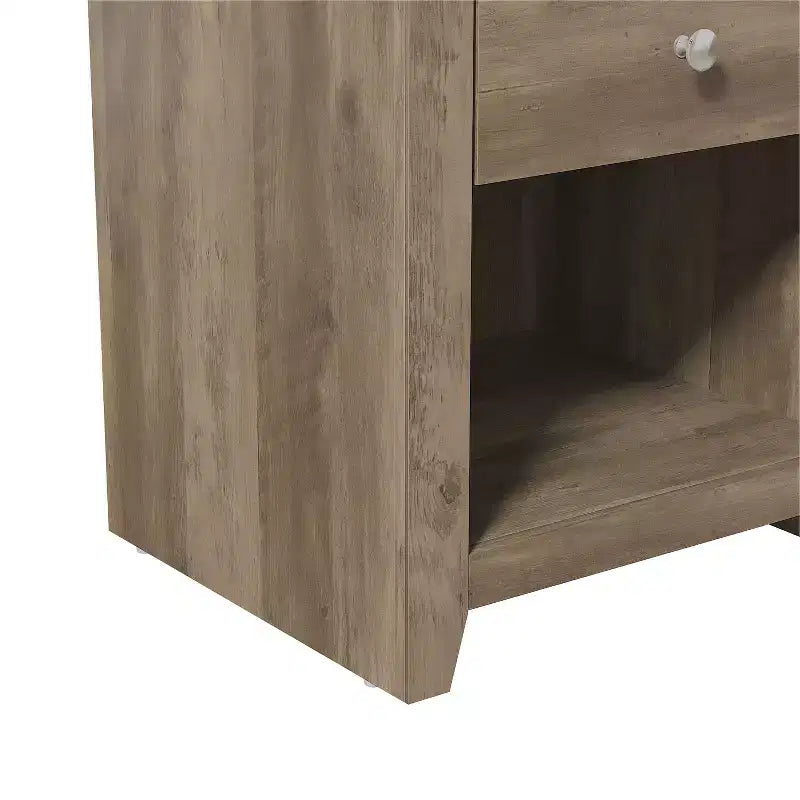 Comodini Moderni con 1 Cassetto e Vano a Giorno, Set da 2, 49 L x 43 P x 53 A cm