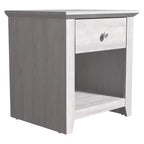 Comodini Moderni con 1 Cassetto e Vano a Giorno, Set da 2, 49 L x 43 P x 53 A cm
