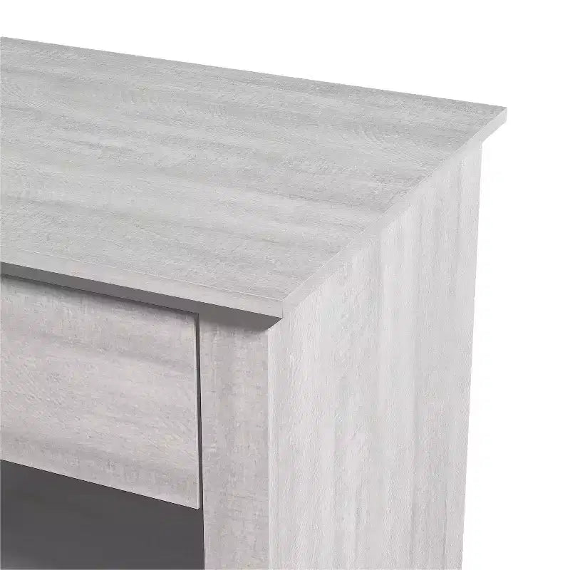 Comodini Moderni con 1 Cassetto e Vano a Giorno, Set da 2, 49 L x 43 P x 53 A cm