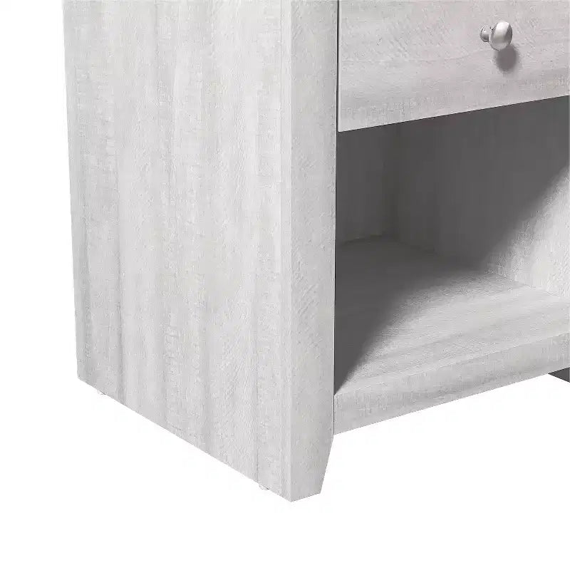 Comodini Moderni con 1 Cassetto e Vano a Giorno, Set da 2, 49 L x 43 P x 53 A cm