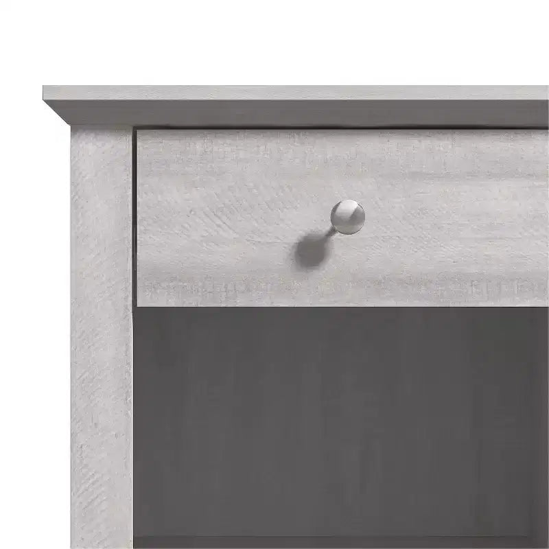 Comodini Moderni con 1 Cassetto e Vano a Giorno, Set da 2, 49 L x 43 P x 53 A cm