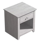 Comodini Moderni con 1 Cassetto e Vano a Giorno, Set da 2, 49 L x 43 P x 53 A cm