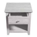 Comodini Moderni con 1 Cassetto e Vano a Giorno, Set da 2, 49 L x 43 P x 53 A cm