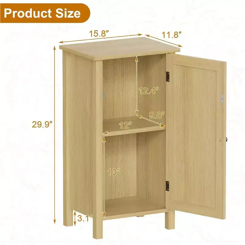 Comodino Modern Farmhouse, Comodino Boho da 40 cm con Cassetto, Tavolino Contenitore in Legno con Gambe Robuste per Camera da Letto, Soggiorno