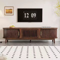 MAYEERTY Modern Framhouse TV Stand for 75 TVs, Wood Entertainment Center with Storage Cabinet, TV Console Table for Living Room