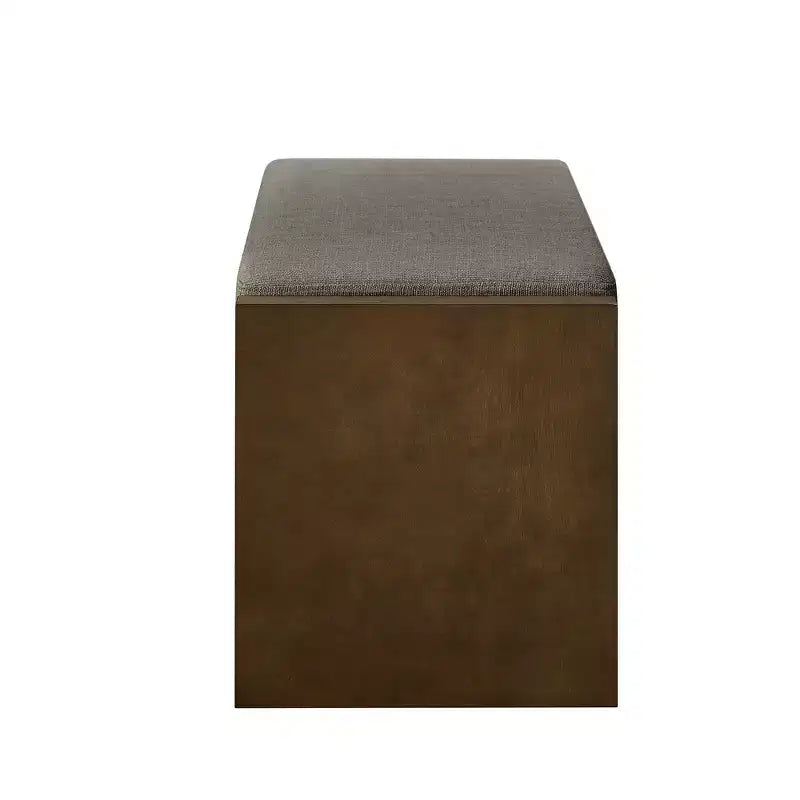 Panca Accent con scarpiera a ripiano inferiore, panca imbottita, panca moderna e compatta da fondo letto con contenitore