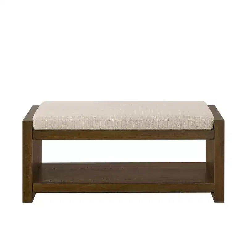 Panca Accent con scarpiera a ripiano inferiore, panca imbottita, panca moderna e compatta da fondo letto con contenitore