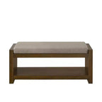 Panca Accent con scarpiera a ripiano inferiore, panca imbottita, panca moderna e compatta da fondo letto con contenitore