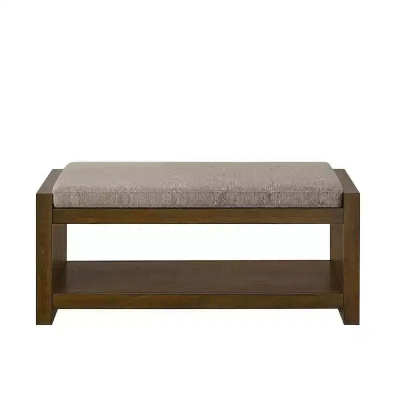 Panca Accent con scarpiera a ripiano inferiore, panca imbottita, panca moderna e compatta da fondo letto con contenitore
