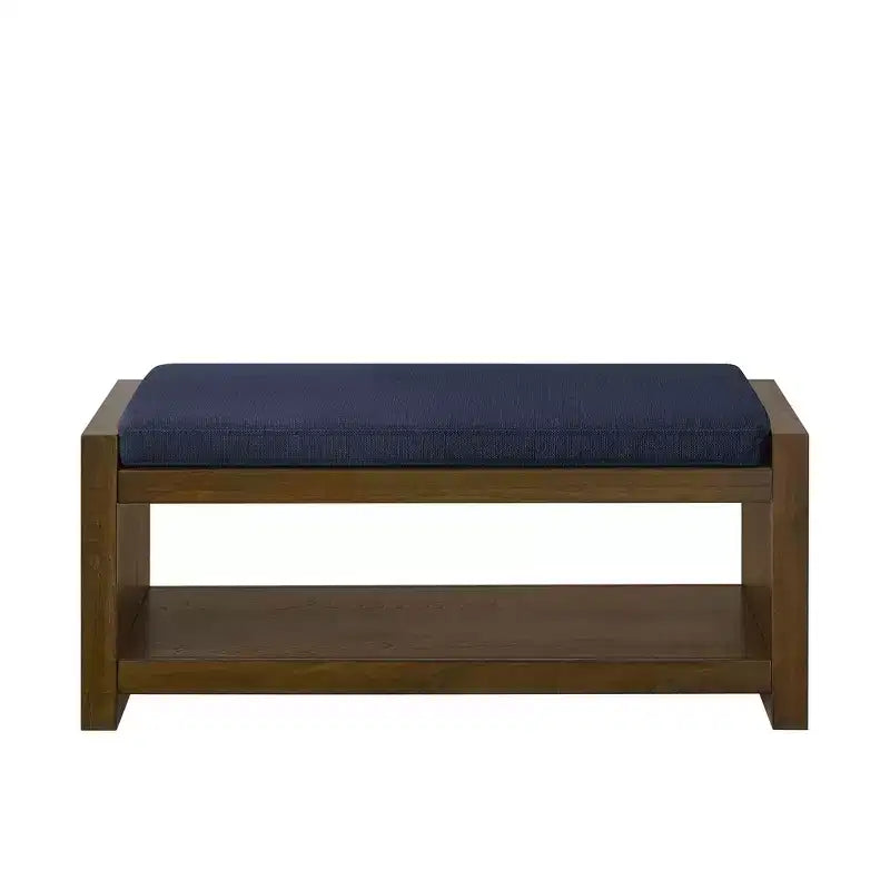 Panca Accent con scarpiera a ripiano inferiore, panca imbottita, panca moderna e compatta da fondo letto con contenitore