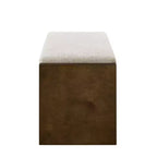 Panca Accent con scarpiera a ripiano inferiore, panca imbottita, panca moderna e compatta da fondo letto con contenitore