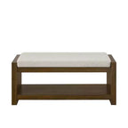 Panca Accent con scarpiera a ripiano inferiore, panca imbottita, panca moderna e compatta da fondo letto con contenitore
