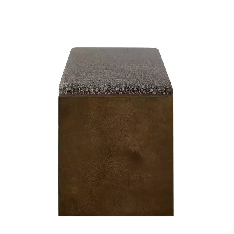 Panca Accent con scarpiera a ripiano inferiore, panca imbottita, panca moderna e compatta da fondo letto con contenitore
