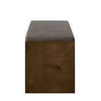 Panca Accent con scarpiera a ripiano inferiore, panca imbottita, panca moderna e compatta da fondo letto con contenitore