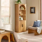 Libreria ad arco con ante