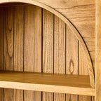 Libreria ad arco con ante
