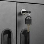 Armadietto metallico portaoggetti 31 - Armadietto metallico di sicurezza per impieghi gravosi con ripiani regolabili e ruote silenziose per garage e ufficio domestico