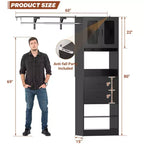 Sistema guardaroba 20-60 con ante Visualize e cassetti in legno