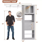 Sistema guardaroba 20-60 con ante Visualize e cassetti in legno