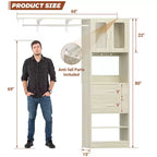 Sistema guardaroba 20-60 con ante Visualize e cassetti in legno