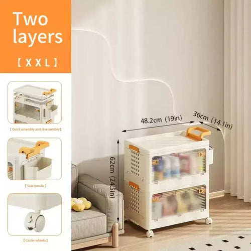 2 PCS Shoe Organizer, Clear Plastic Stackable Shoe Organizer for Closet, Clear Plastic Stackable Shoe Box for Entryway Space Saving Collapsible