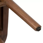Tavolino da Caffè Ovale in Legno Conan, 38x20x17, Marrone Noce