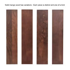 Tavolino da Caffè Ovale in Legno Conan, 38x20x17, Marrone Noce