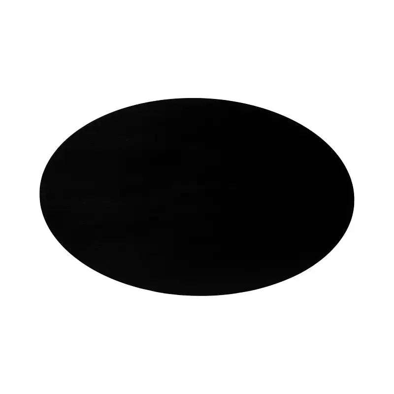 Tavolino da caffè ovale Foxford in legno, 38x24x18, nero