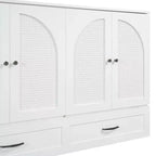 Letto a scomparsa moderno Queen in rattan con ampio cassetto per soggiorno e camera degli ospiti