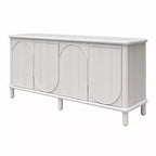 Credenza Abigail in legno rustico con ripiani regolabili