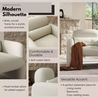 Poltrona a botte Diane Modern in ciniglia imbottita con cuscino