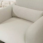 Poltrona a botte Diane Modern in ciniglia imbottita con cuscino