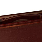 Tavolini Rettangolari Pieghevoli in Legno Massello Leggeri per Interni con Compatto Portaoggetti, Espresso (Set da 5 Pezzi)