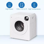 Asciugatrice compatta da 1300W, asciugabiancheria portatile con cestello in acciaio inossidabile da 90 litri, asciugatrice elettrica a carica frontale