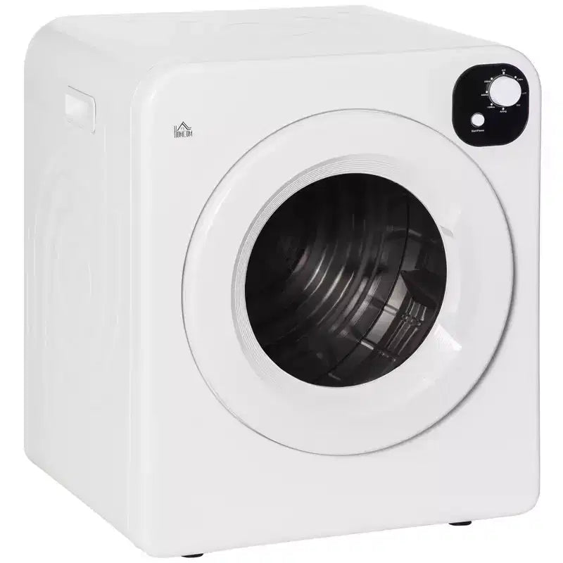 Asciugatrice compatta da 1300W, asciugabiancheria portatile con cestello in acciaio inossidabile da 90 litri, asciugatrice elettrica a carica frontale