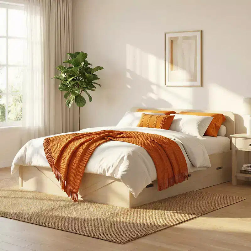 Letto a Scomparsa Convertibile con Cassetti Contenitore, Set Divano Letto Ospiti Multifunzione, Materasso Escluso