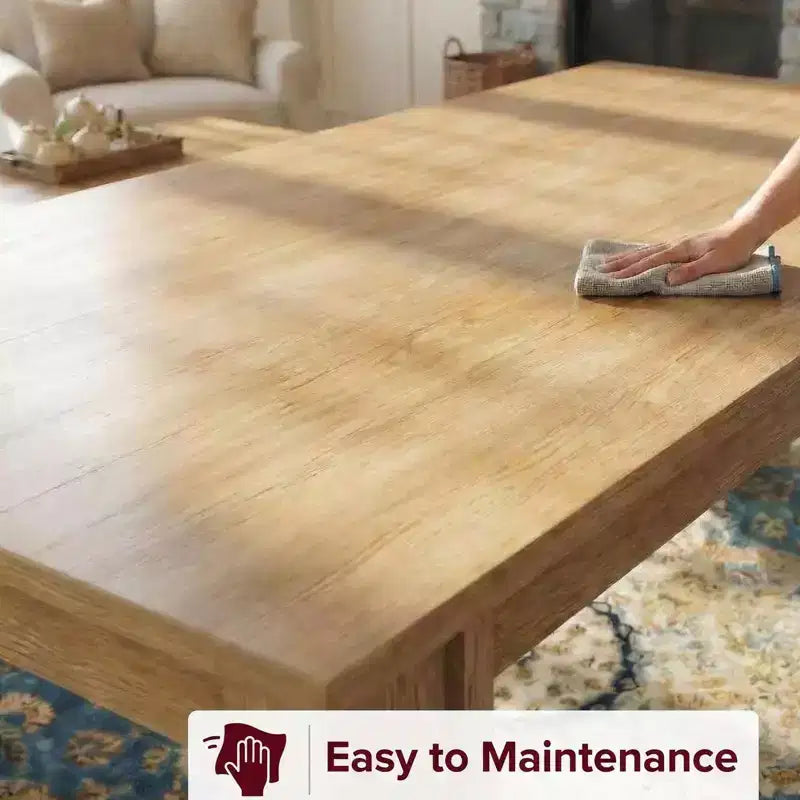 Tavolo da Pranzo per 4-6 Persone, Tavoli da Pranzo per 4 Persone, Grande Tavolo da Pranzo Rustico da Cucina, Tavolo Rettangolare da Sala da Pranzo per Piccoli Spazi, Cucina, Appartamento